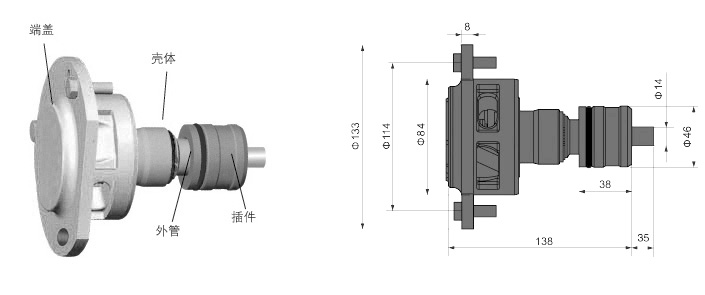 鋼廠直埋式旋轉接頭參數